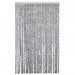 Vliegengordijn 118x220 cm chenille grijs en zwart-wit
