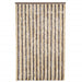 Vliegengordijn 118x220 cm chenille donkerbruin en beige