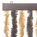 Vliegengordijn 118x220 cm chenille donkerbruin en beige