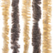 Vliegengordijn 118x220 cm chenille donkerbruin en beige