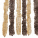 Vliegengordijn 118x220 cm chenille donkerbruin en beige