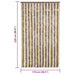 Vliegengordijn 118x220 cm chenille donkerbruin en beige