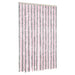 Vliegengordijn 118x220 cm chenille zilvergrijs en roze