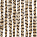 Vliegengordijn 118x220 cm chenille beige en bruin
