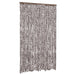 Vliegengordijn 118x220 cm chenille bruin en wit