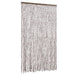 Vliegengordijn 118x220 cm chenille taupe en wit