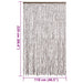 Vliegengordijn 118x220 cm chenille taupe en wit