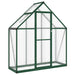 Tuinkas met basisframe 169x58x195 cm aluminium groen