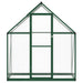 Tuinkas met basisframe 169x58x195 cm aluminium groen