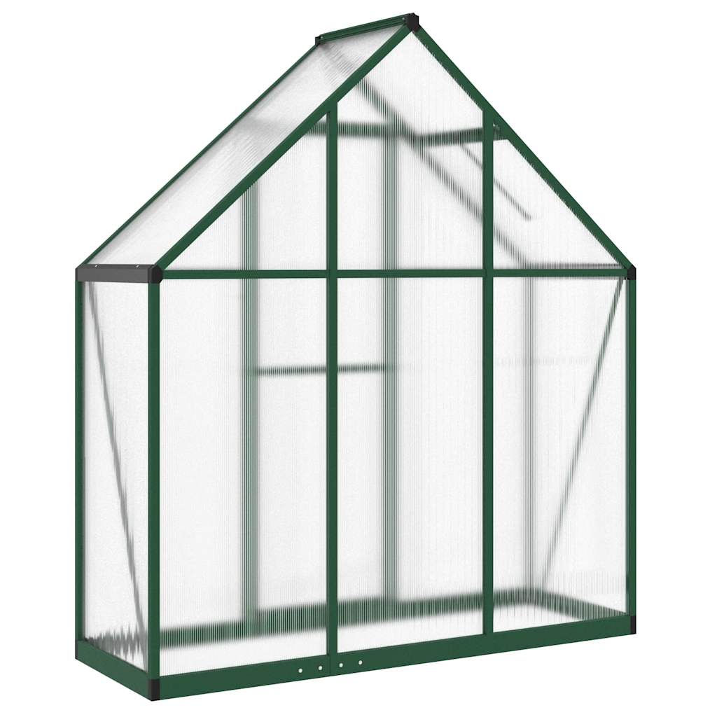 Tuinkas met basisframe 169x58x195 cm aluminium groen