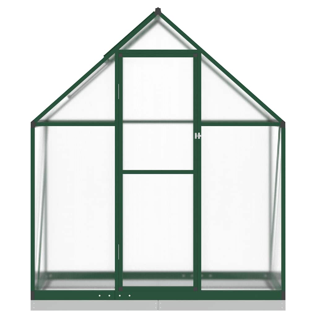 Tuinkas met basisframe 169x58x202 cm aluminium groen