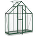 Tuinkas met basisframe 169x58x202 cm aluminium groen