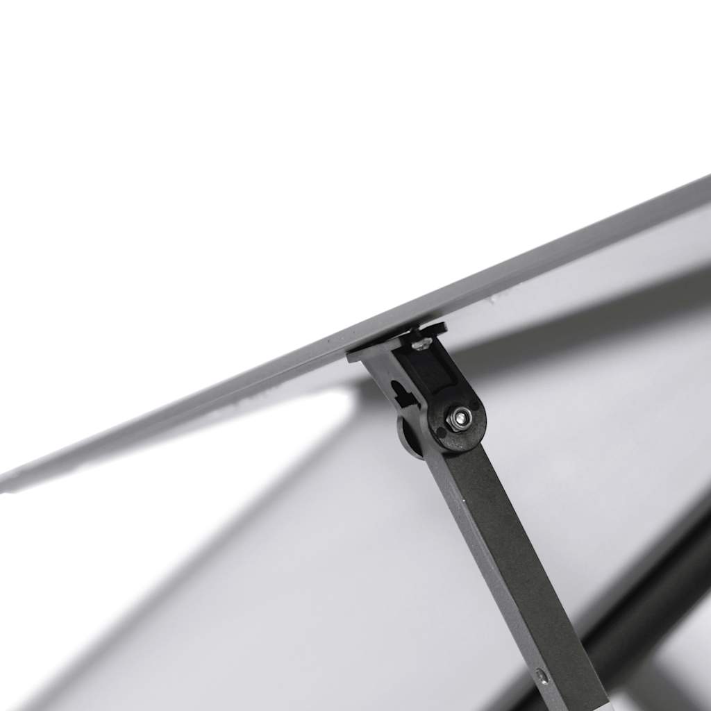 Tuinkas met basisframe 169x114x195 cm aluminium antracietkleur