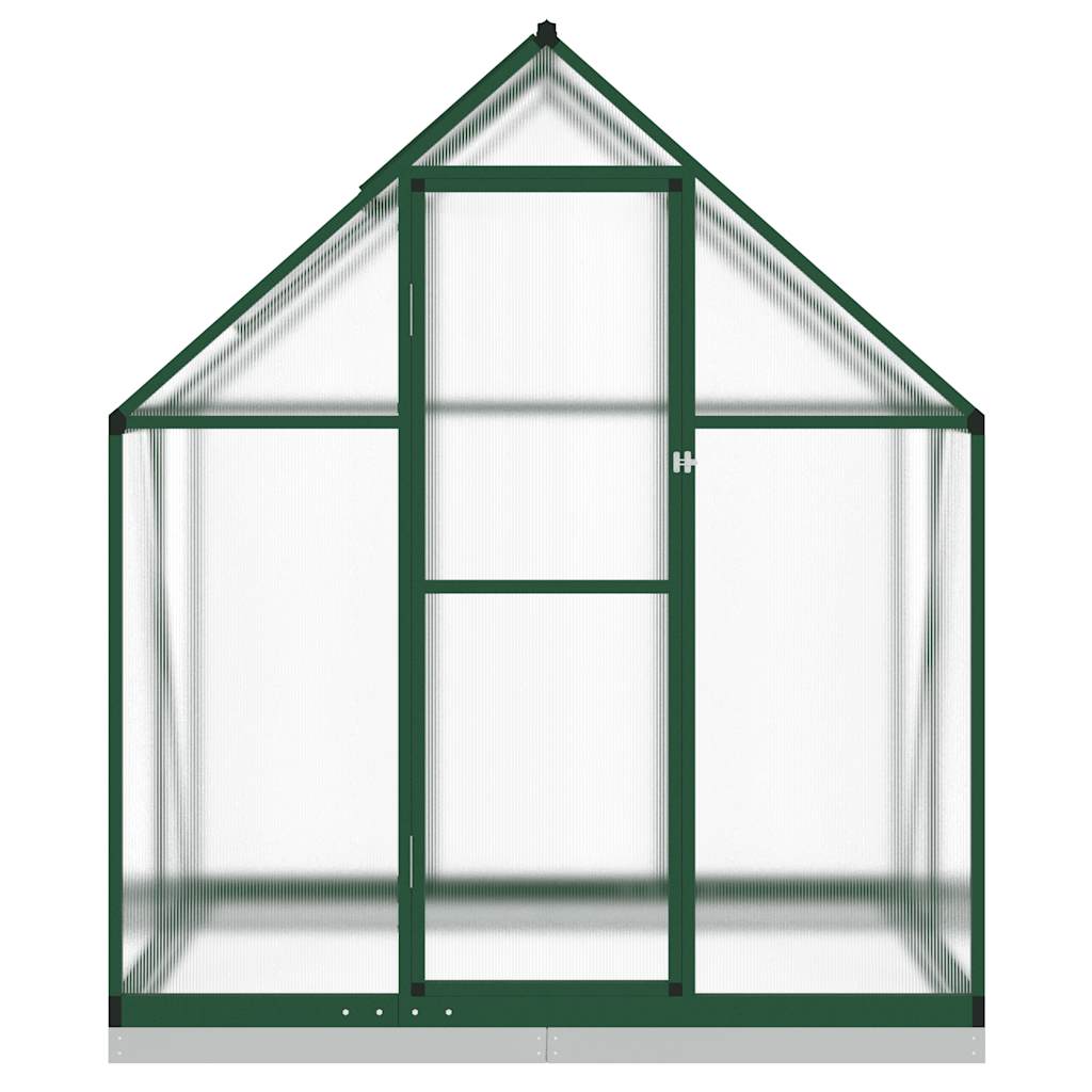 Tuinkas met basisframe 169x114x202 cm aluminium groen