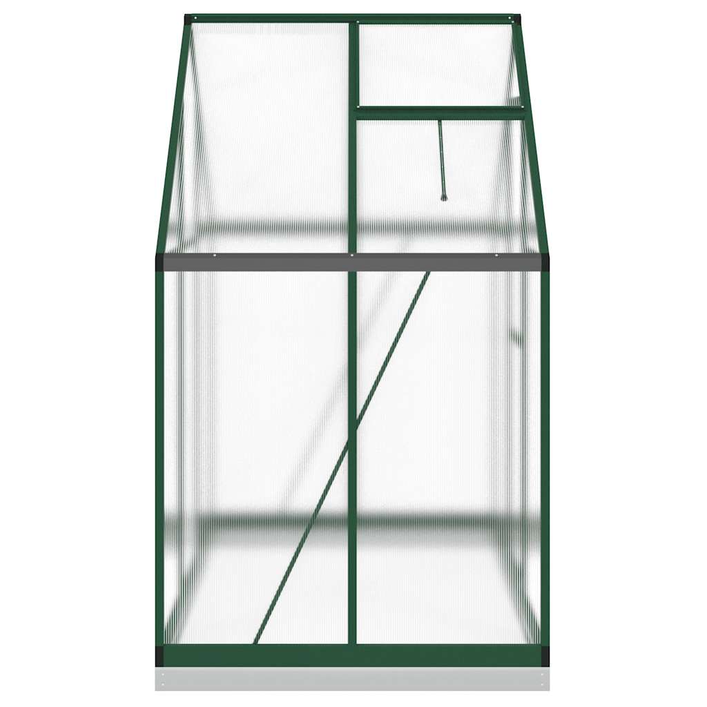 Tuinkas met basisframe 169x114x202 cm aluminium groen