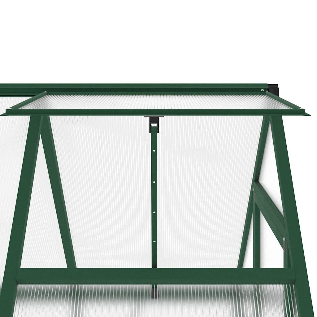 Tuinkas met basisframe 169x114x202 cm aluminium groen