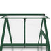 Tuinkas met basisframe 169x114x202 cm aluminium groen