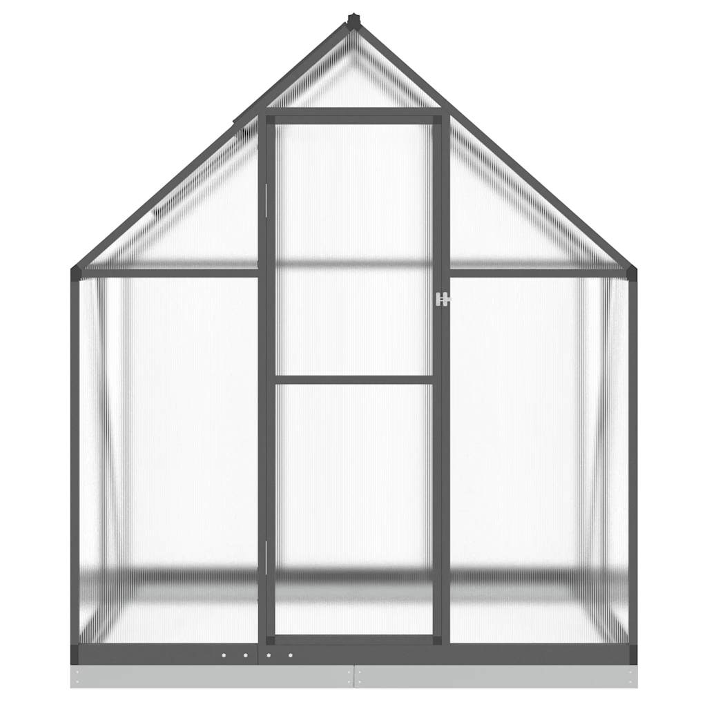 Tuinkas met basisframe 169x114x202 cm aluminium antracietkleur