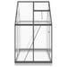 Tuinkas met basisframe 169x114x202 cm aluminium antracietkleur