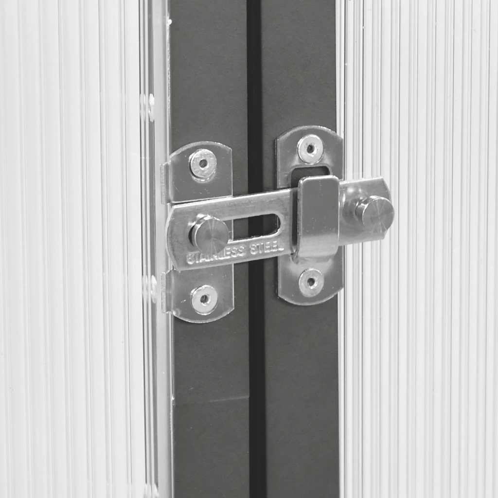 Tuinkas met basisframe 169x114x202 cm aluminium antracietkleur