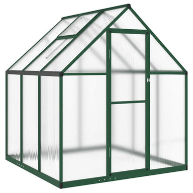 Tuinkas met basisframe 169x169x195 cm aluminium groen