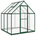 Tuinkas met basisframe 169x169x195 cm aluminium groen