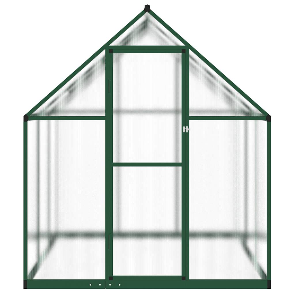 Tuinkas met basisframe 169x169x195 cm aluminium groen