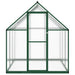 Tuinkas met basisframe 169x169x195 cm aluminium groen