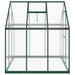Tuinkas met basisframe 169x169x195 cm aluminium groen