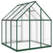Tuinkas met basisframe 169x169x195 cm aluminium groen