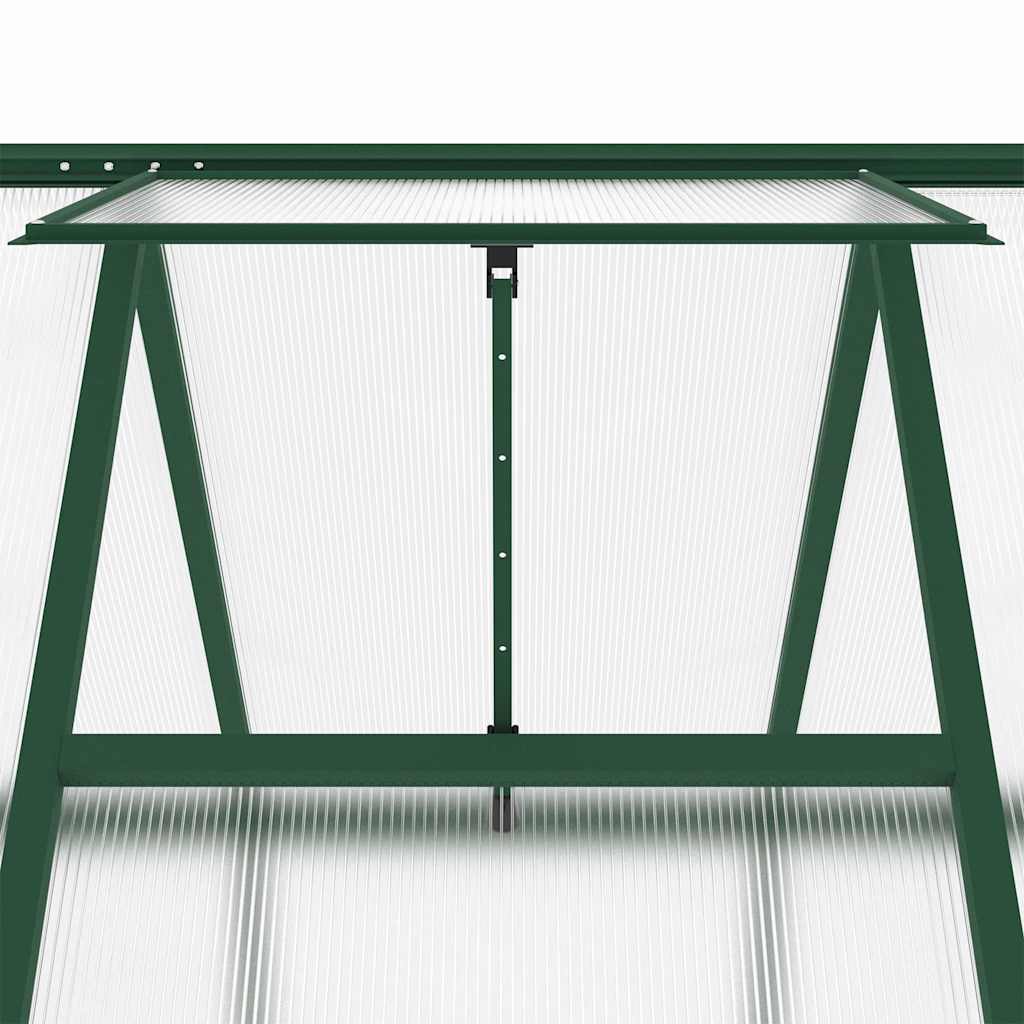 Tuinkas met basisframe 169x169x195 cm aluminium groen