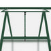 Tuinkas met basisframe 169x169x195 cm aluminium groen