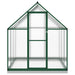 Tuinkas met basisframe 169x169x202 cm aluminium groen
