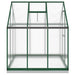 Tuinkas met basisframe 169x169x202 cm aluminium groen