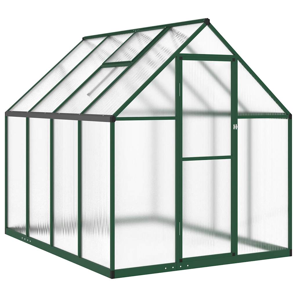 Tuinkas met basisframe 224x169x195 cm aluminium groen