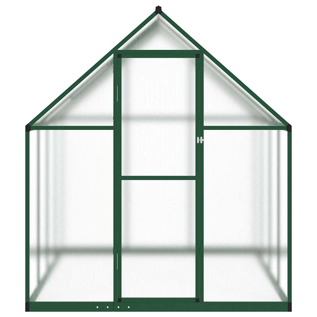 Tuinkas met basisframe 224x169x195 cm aluminium groen