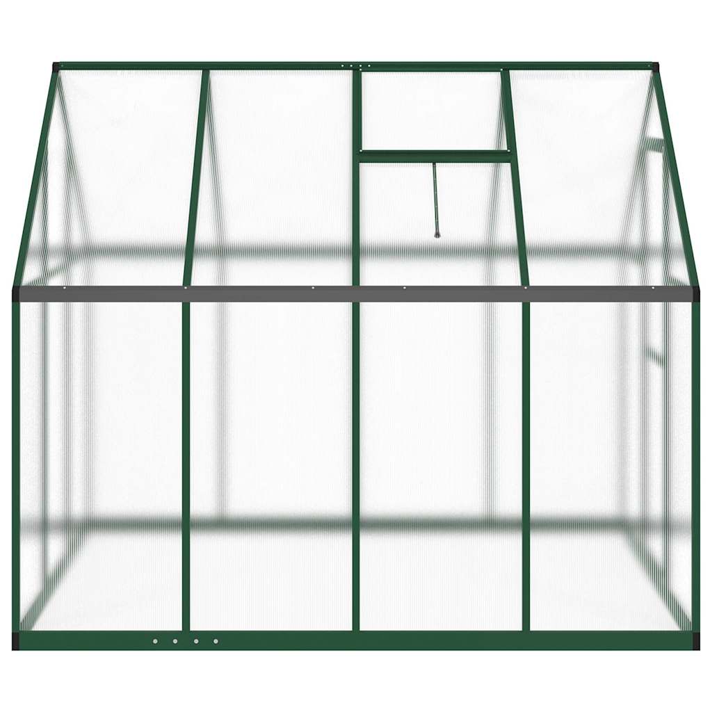 Tuinkas met basisframe 224x169x195 cm aluminium groen