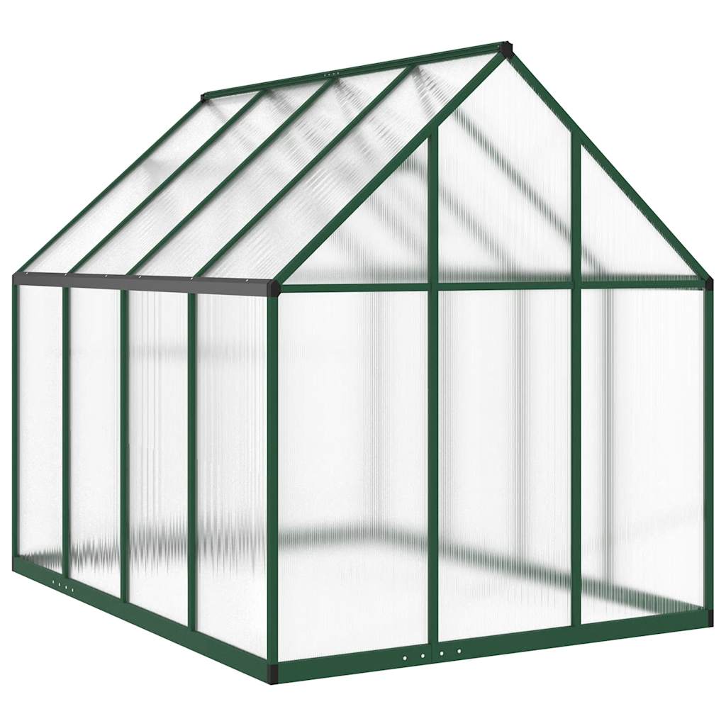 Tuinkas met basisframe 224x169x195 cm aluminium groen
