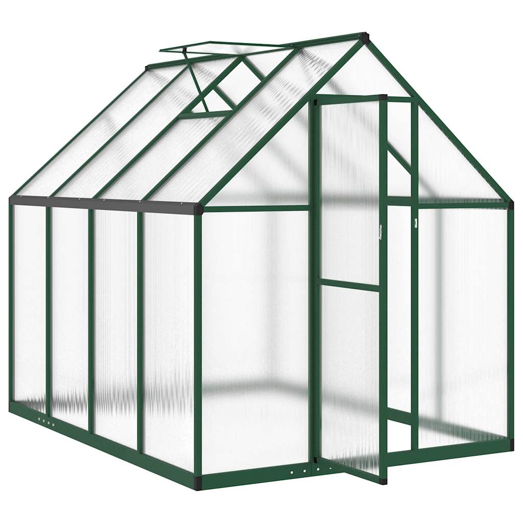Tuinkas met basisframe 224x169x195 cm aluminium groen