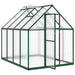 Tuinkas met basisframe 224x169x195 cm aluminium groen