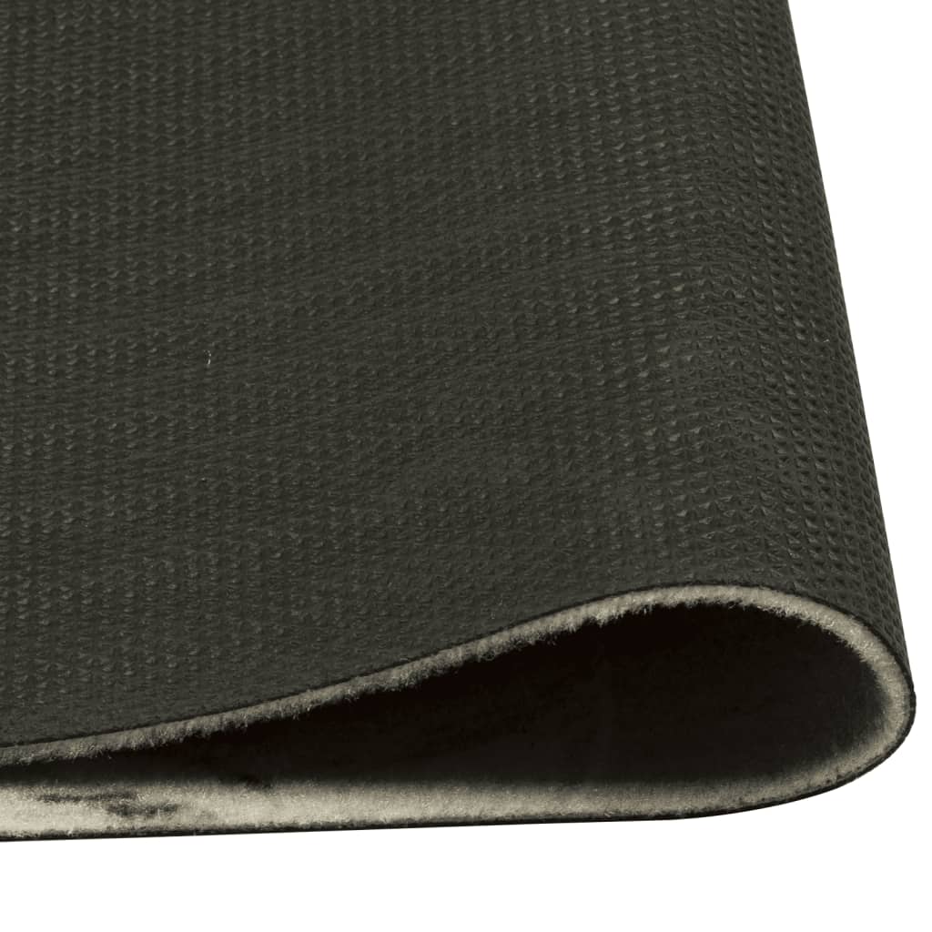 Keukenmat wasbaar koffieprint 60x300 cm fluweel bruin