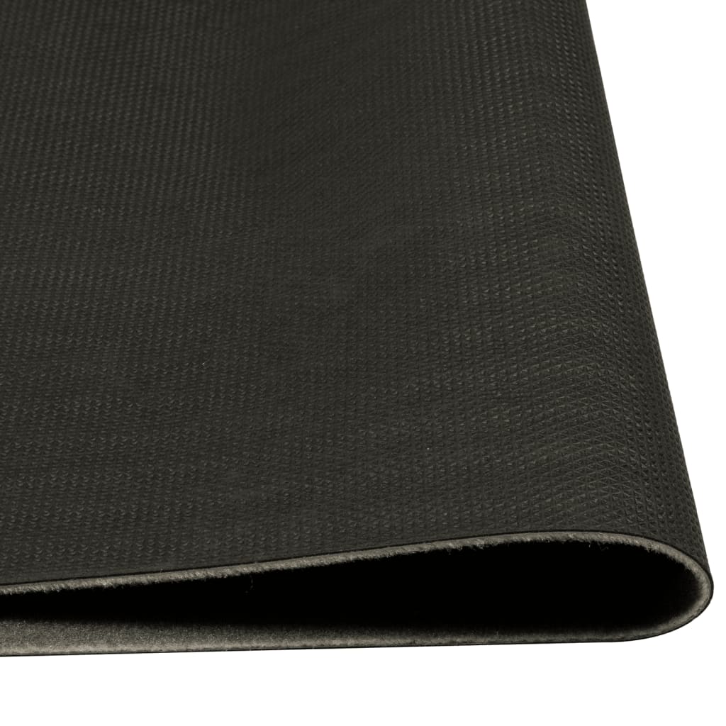 Keukenmat wasbaar ochtendprint 45x150 cm fluweel zwart