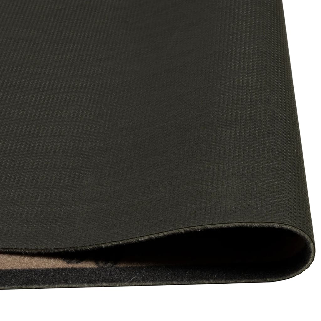 Keukenmat wasbaar ochtendprint 45x150 cm fluweel bruin