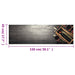 Keukenmat wasbaar wijnflesprint 45x150 cm fluweel