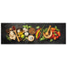 Keukenmat wasbaar kruidenprint 60x180 cm fluweel