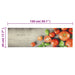 Keukenmat wasbaar tomatenprint 45x150 cm fluweel