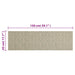 Keukenmat wasbaar bladprint 45x150 cm fluweel