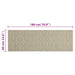 Keukenmat wasbaar bladprint 60x180 cm fluweel