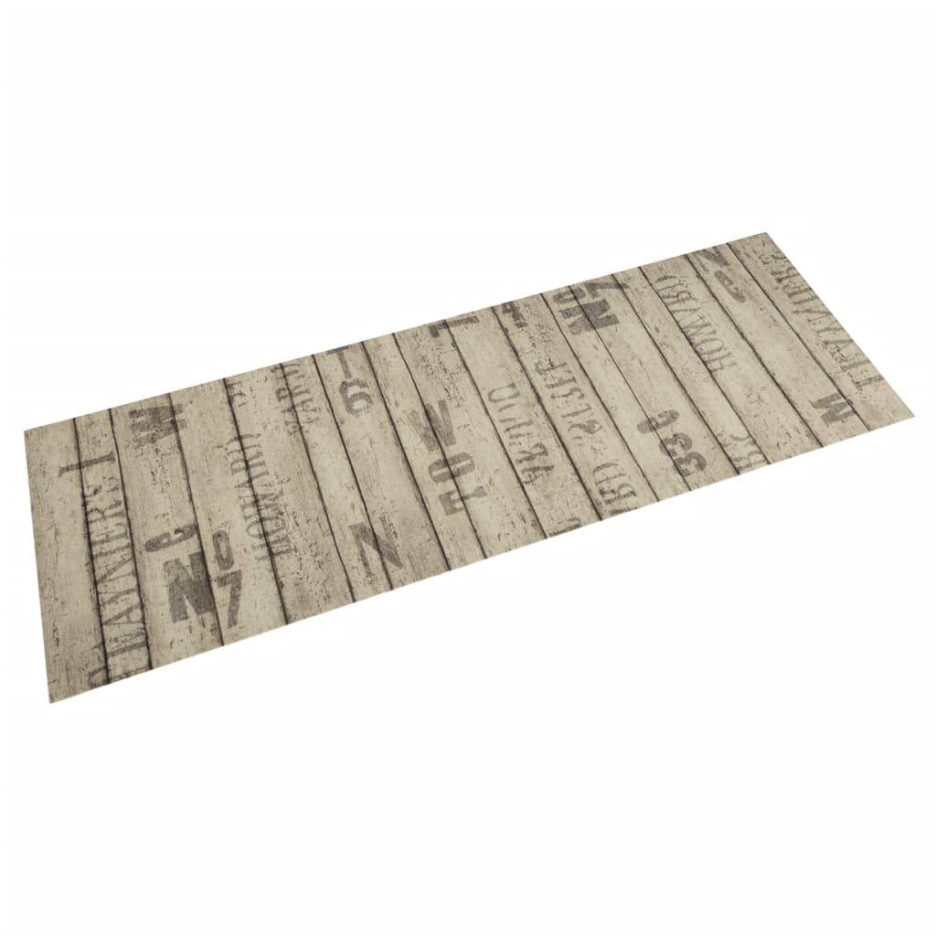 Keukenmat wasbaar hekprint 45x150 cm fluweel