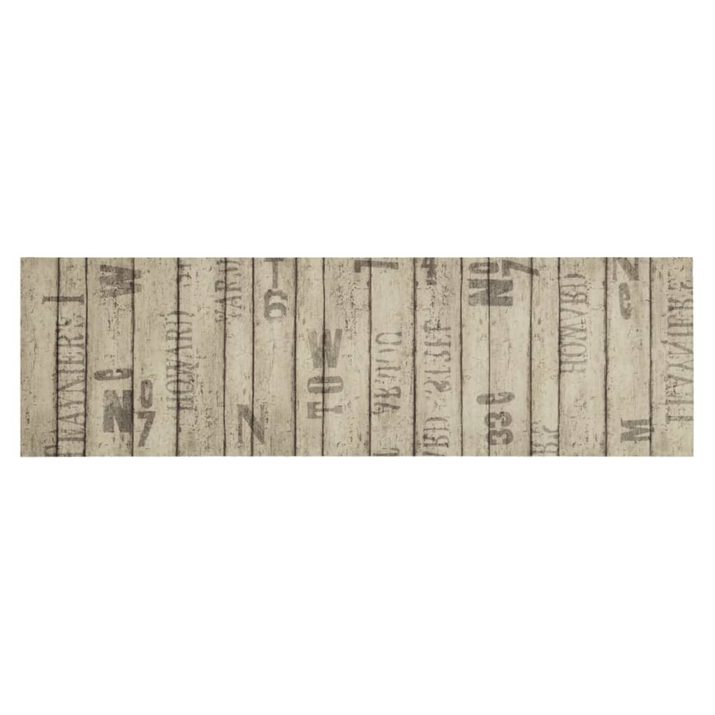 Keukenmat wasbaar hekprint 45x150 cm fluweel